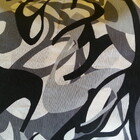 Sapateira Madeira Puff Abstrato