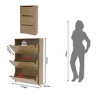 Sapateira Mariel 3 Portas 71,1x117,2cm Amendoa