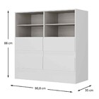 Sapateira Maya 4 Gavetas Branco - Moville