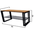 Sapateira Moderna Estilo Industrial Alpha 84x30x40 Cor Mdf Ca