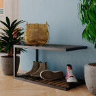 Sapateira Moderna Estilo Industrial Persei 60x30x30