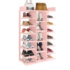 Sapateira Multifuncional Ferrary Rosa Em Mdf