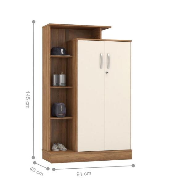 Sapateira Multiuso 2 Portas Benjamin Amendola | Leroy Merlin