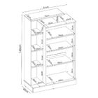 Sapateira Multiuso 2 Portas Com Chave 91cm Multimóveis Cr35293