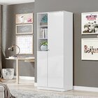 Sapateira Multiuso 2 Portas Zaara Espresso Móveis Branco/bran