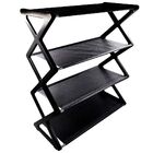 Sapateira Multiuso 4 Andares  42x48,5x18cm Preto