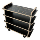 Sapateira Multiuso 8 Pares Com Rodinhas Madeira Mdf Il Legno