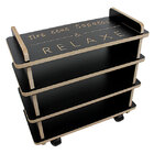 Sapateira Multiuso 8 Pares Com Rodinhas Madeira Mdf Il Legno