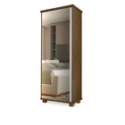 Sapateira Multiuso Com Espelho 1 Porta 5 Prateleira Alto Padr