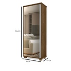 Sapateira Multiuso Com Espelho 1 Porta 5 Prateleira Alto Padr