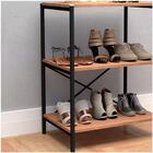 Sapateira Multiuso Hall De Entrada 60cm 3 Prateleiras Padova