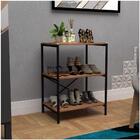Sapateira Multiuso Hall De Entrada 60cm 3 Prateleiras Padova