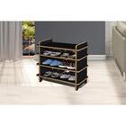 Sapateira Multiuso Hall Entrada Apê 4 Prateleiras Mdf