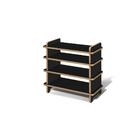 Sapateira Multiuso Hall Entrada Apê 4 Prateleiras Mdf