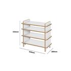 Sapateira Multiuso Hall Entrada Apê 4 Prateleiras Mdf