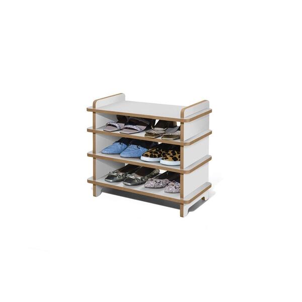 Sapateira Multiuso Hall Entrada Apê 4 Prateleiras Mdf