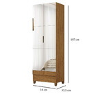 Sapateira Multiuso Marica Premium 2 Portas Com Espelho E Pés