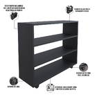 Sapateira Multiuso Organizador Com 03 Prateleiras E Rodízio P