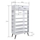 Sapateira Multiuso Pés Palito 1 Gaveta 5 Prateleiras Sp030 Br