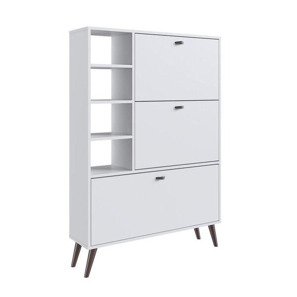 Sapateira Multiuso Pés Palito 3 Portas 3 Prateleiras Sp040 Br