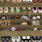 Sapateira Multiuso Retrô Com Espelho Atenas Marrom