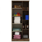 Sapateira Multiuso Rodial Mu1004 Com Espelho Cacau E Blanc