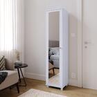 Sapateira Multiuso Vertical Espelhado 4 Prateleira Porta Sapa