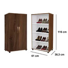 Sapateira Nara 2 Pt Freijó