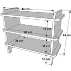 Sapateira Organizador De Sapato Madeira Mdf Madeirada