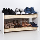 Sapateira Organizador De Sapatos Hall Entrada Pinus E Branco