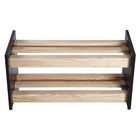 Sapateira Organizador De Sapatos Hall Entrada Pinus E Preto