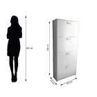 Sapateira Organizador Lunna 4 Gavetas - 1,50x65cm Branco