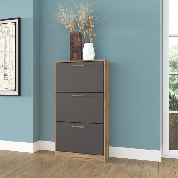 Sapateira Organizadora 3 Portas Hélio Atacama Grafite