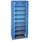 Sapateira Organizadora Azul Desmontável Com 9 Prateleiras