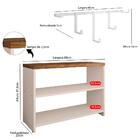 Sapateira Organizadora Banco Off White/freijó Cabideiro Pendu