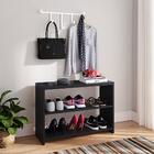 Sapateira Organizadora Banco Safira Preto Cabideiro Pendurado