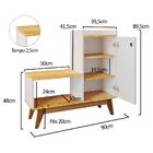 Sapateira Organizadora Com Prateleiras Porta E Nicho Shoes -