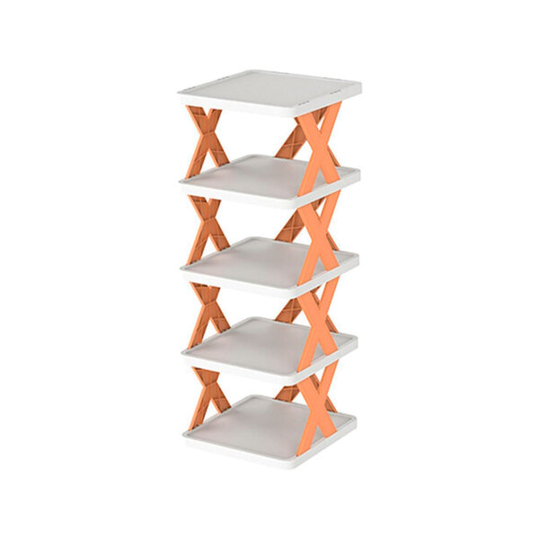 Sapateira Organizadora Vertical 5 Andares Compacta - Laranja