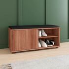 Sapateira Para Hall De Entrada Com Estofado 90 X 44 Cm Mdp Ca