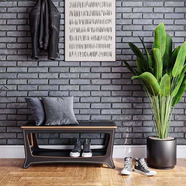 Sapateira Para Quarto 100cm Chad 100% Mdf A 44cm X C 100cm X