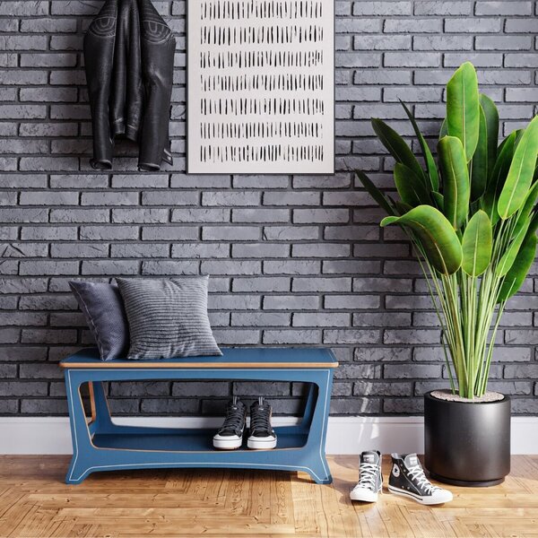 Sapateira Para Quarto 100cm Chad 100% Mdf C 100cm X P 41cm X