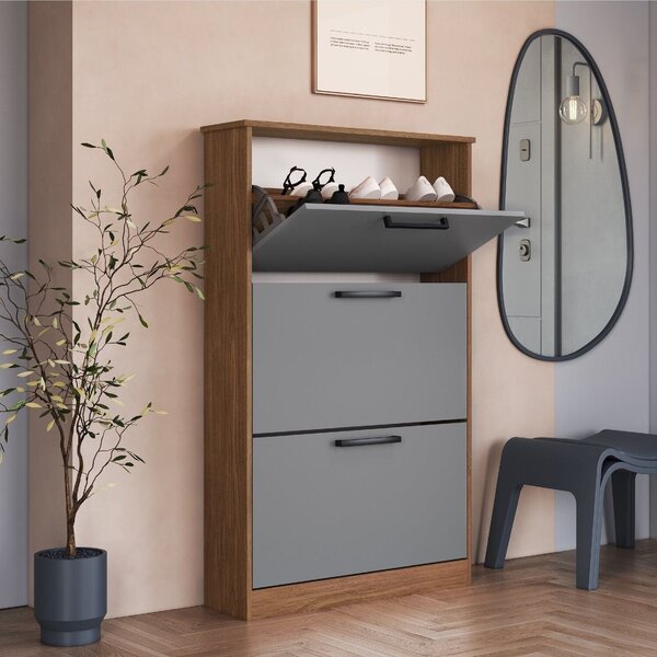 Sapateira Para Quarto 18 Pares Melissa Freijo/cinza