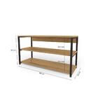 Sapateira Para Quarto Freijo/preto Fosco