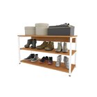 Sapateira Para Quarto Industrial Canela/branco