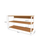 Sapateira Para Quarto Industrial Canela/branco