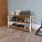 Sapateira Para Quarto Industrial Canela/branco