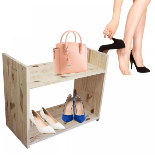 Sapateira Pequena De Chão Hall De Entrada Tenis Sandalia