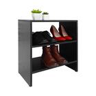 Sapateira Pequena Preta Para Quarto Sala 50 X 40 X 25cm