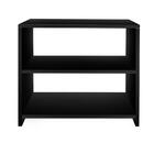 Sapateira Pequena Preta Para Quarto Sala 50 X 40 X 25cm