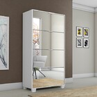 Sapateira Pequim Branco C/ Espelho - Rede Móveis